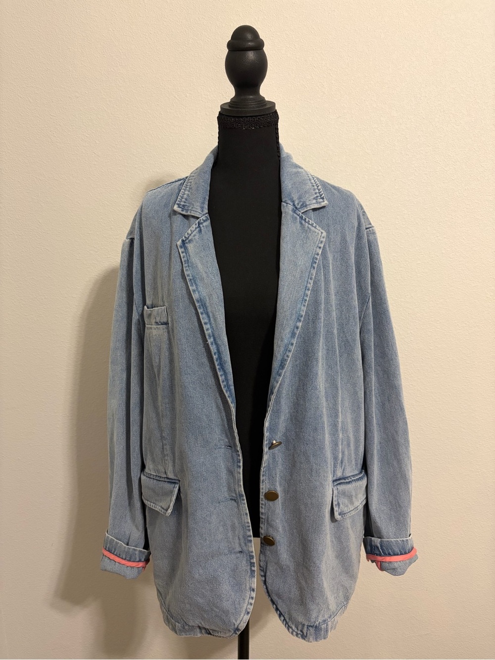 Dolan Left Coast Anthropologie Denim Blazer XL